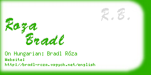 roza bradl business card